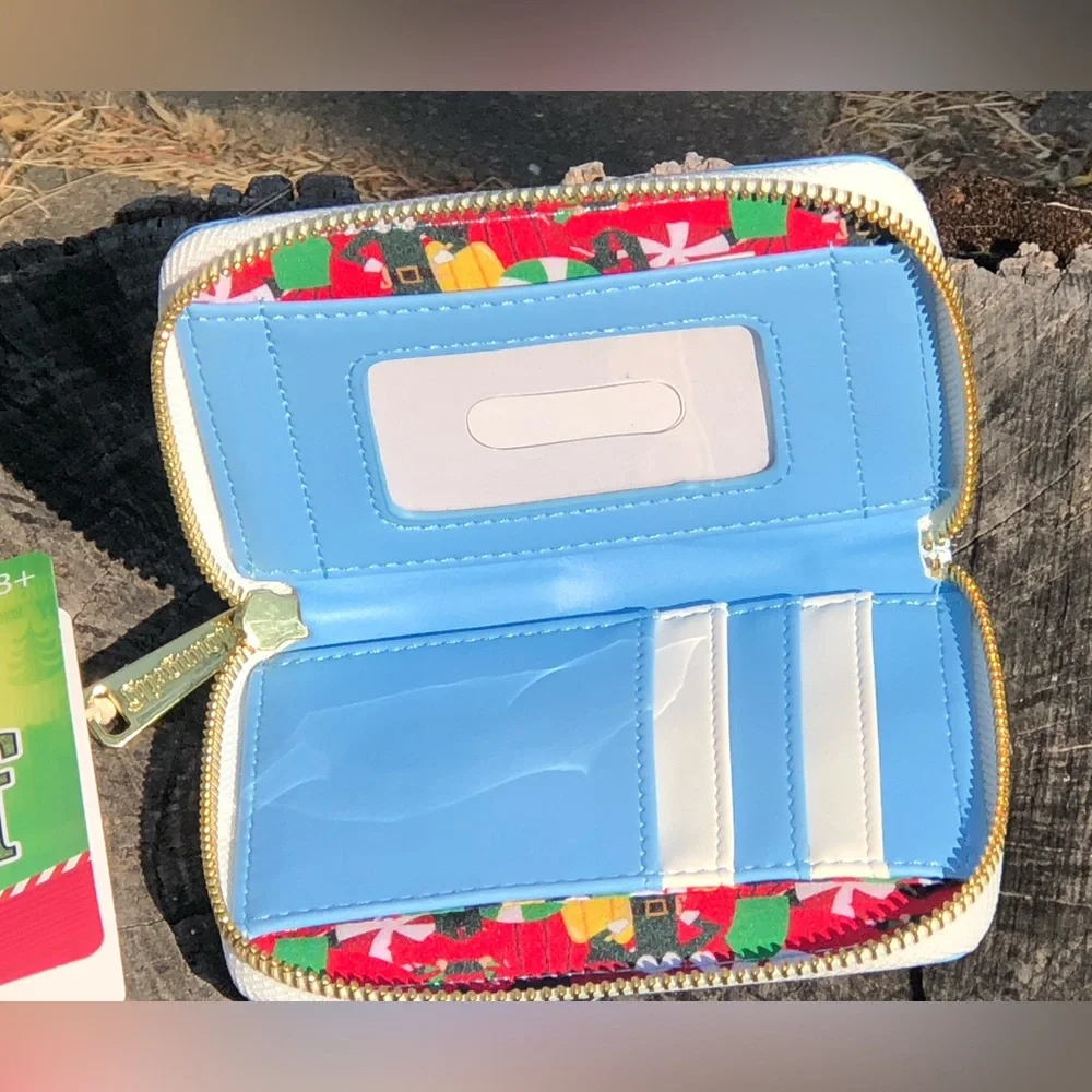 Loungefly Blue Kids Zip Wallet with Arctic Animal Friends